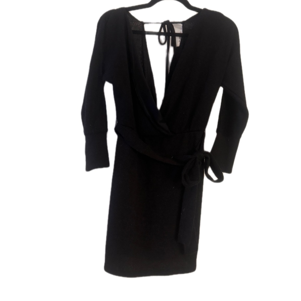 Mi Ami Black Backless Dress